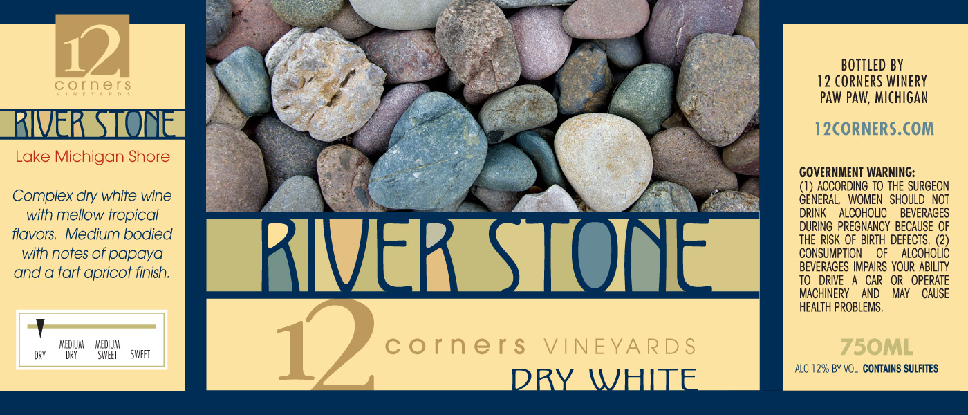12 Corners River Stone White